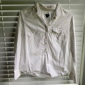 J Crew Cotton Oxford Blouse